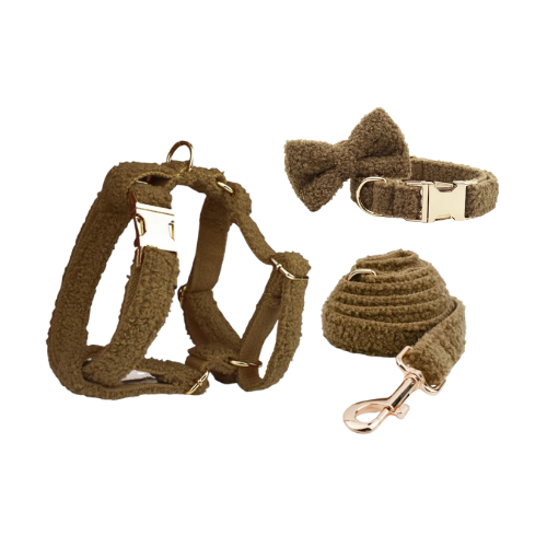 "The Aristopup" Bouclé  Harness Set