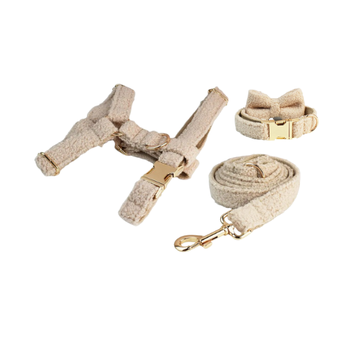 "The Aristopup" Bouclé  Harness Set
