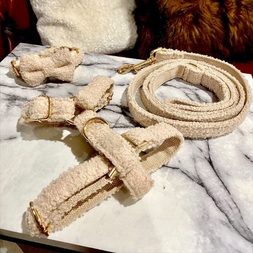 "The Aristopup" Bouclé  Harness Set