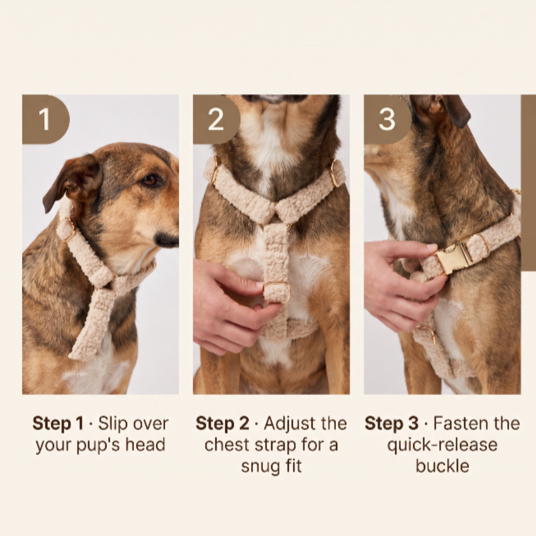 "The Aristopup" Bouclé Harness