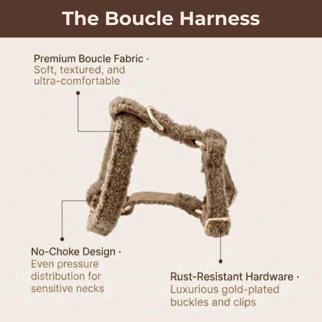 "The Aristopup" Bouclé Harness
